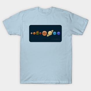 Accurate Model of Our Solar System T-Shirt